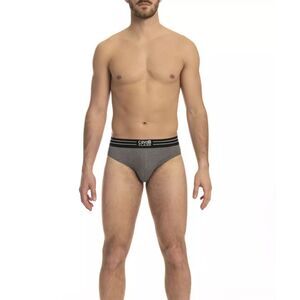 Cavalli Class Gray Cotton Men Underwear Trio Men's Pack